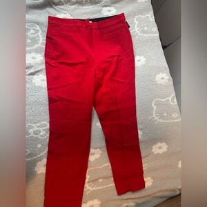 Ricki’s women’s bright red slim skimmer work trousers / pants size 12 regular